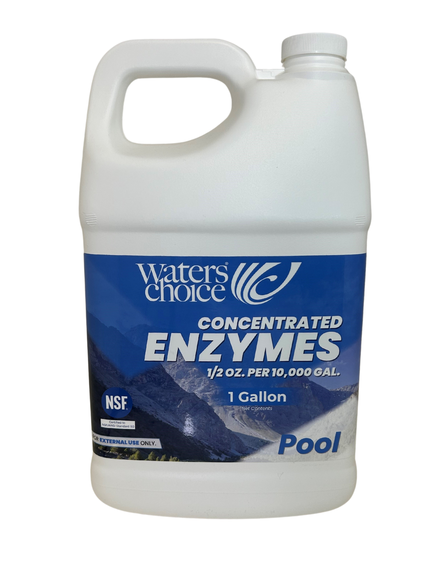 1 Gallon Pool Treatment Concentrate Cleaner Natural Pool Enzymes Waters Choice