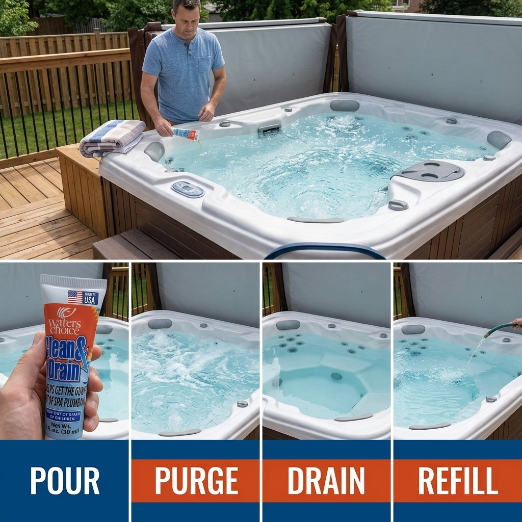 Clean and Drain - SWIM Spa Purge