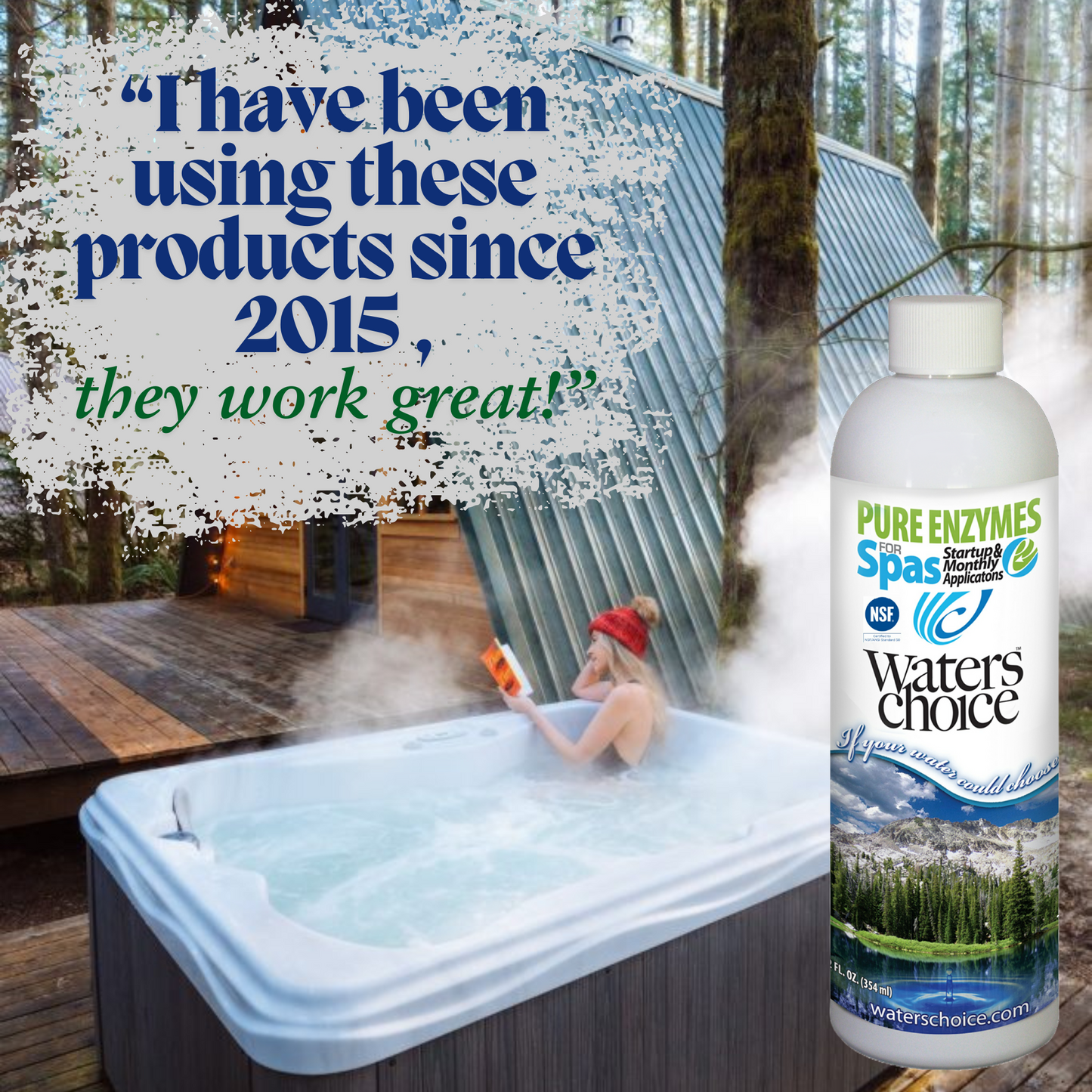 Kit de inicio para spa - Suministro para 3 meses, Sistema de desinfección ultra natural