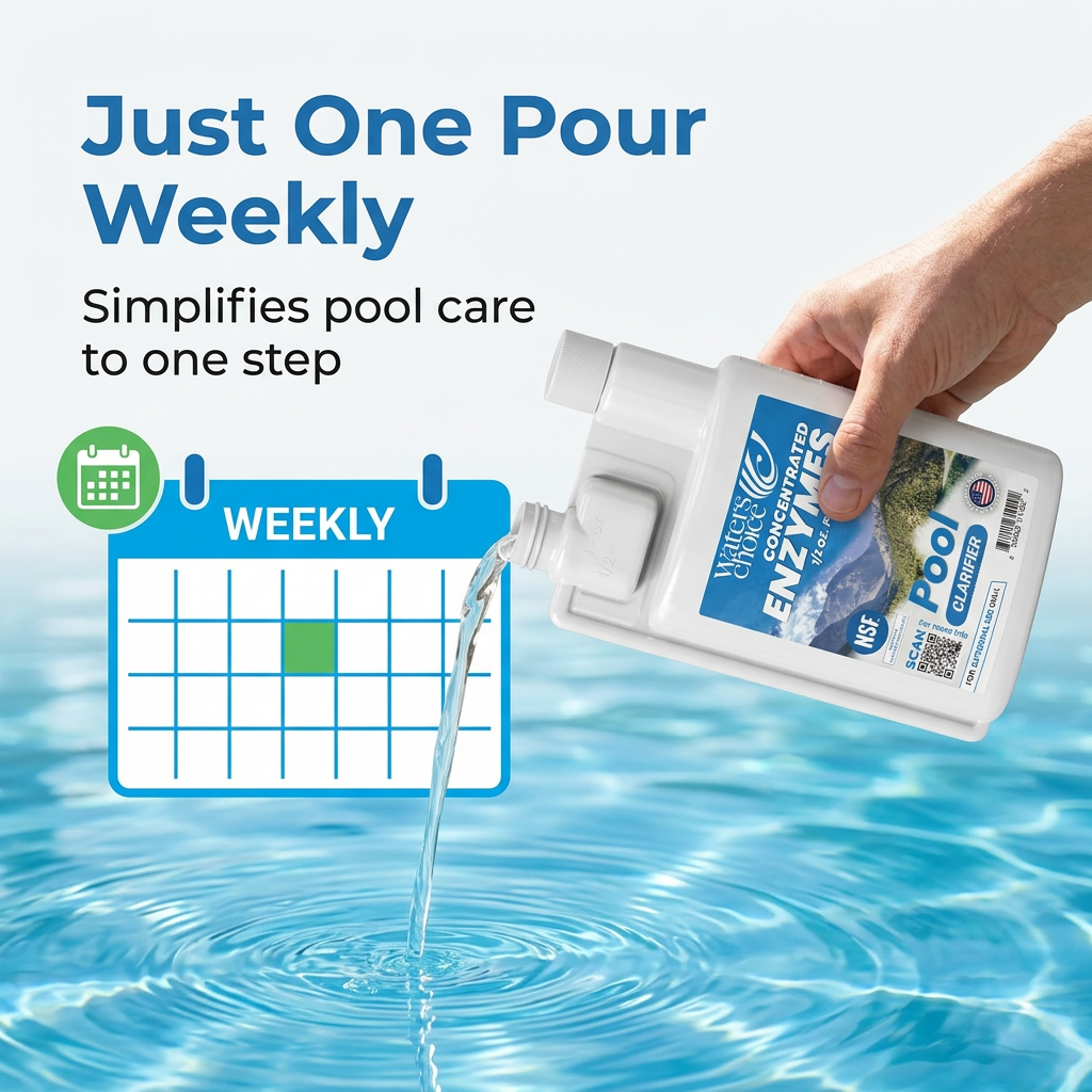 Concentrado de enzimas para piscinas de 32 onzas