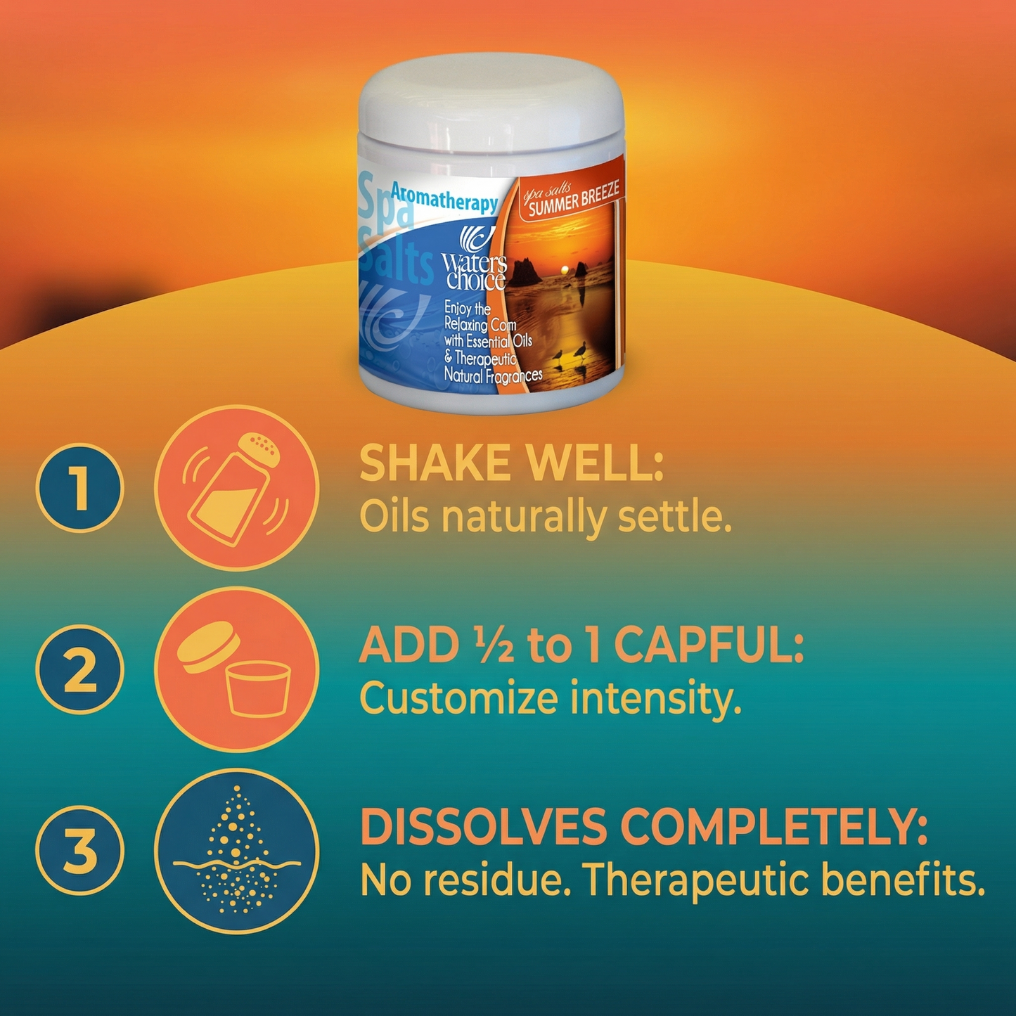 Aromatherapy Spa Salt - Summer Breeze