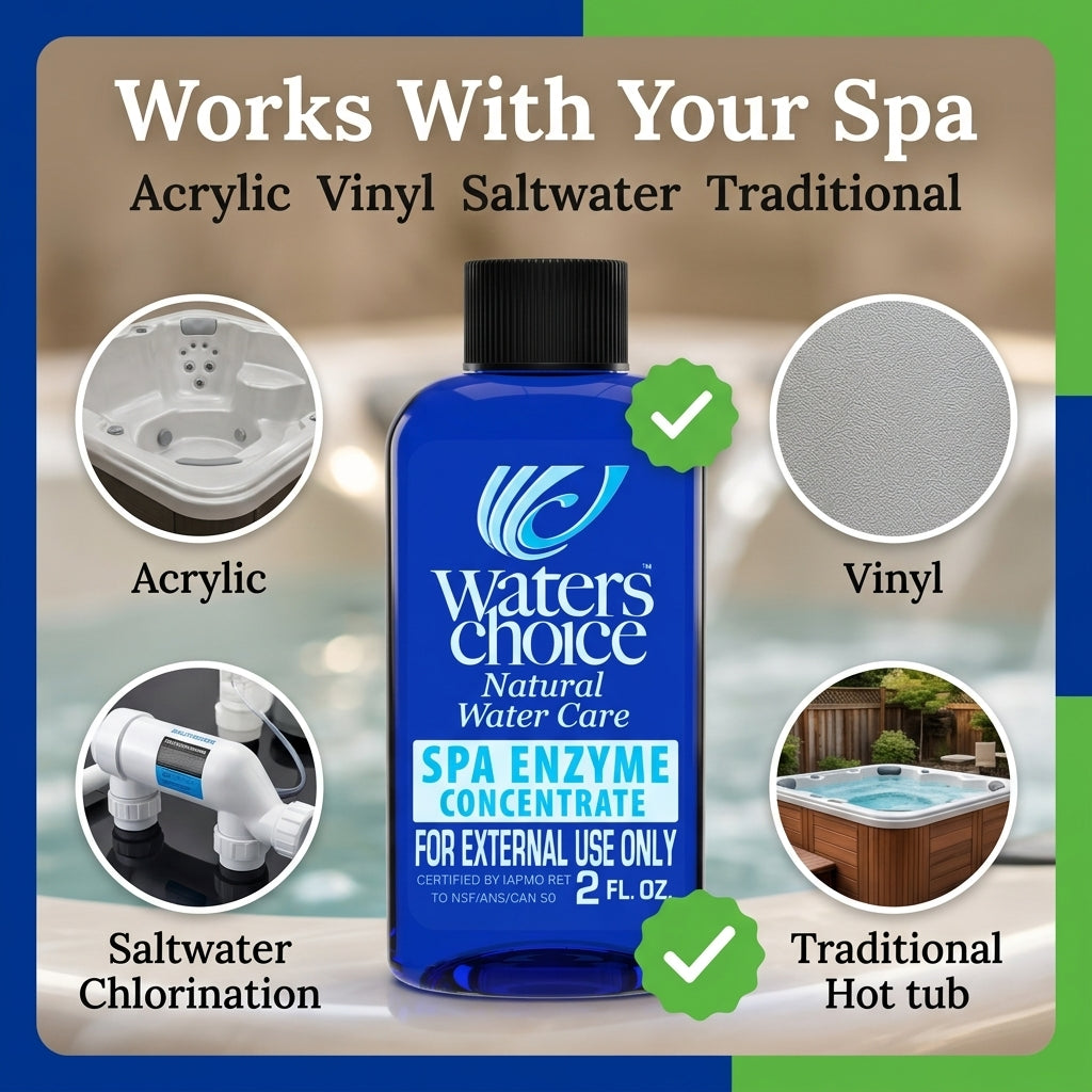 2 oz. Hot Tub Enzyme Concentrate (6 month spa supply)