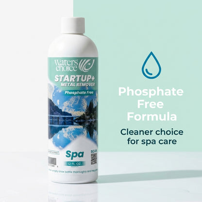 Limpiador de puesta en marcha y removedor de metales para spas (340 ml)