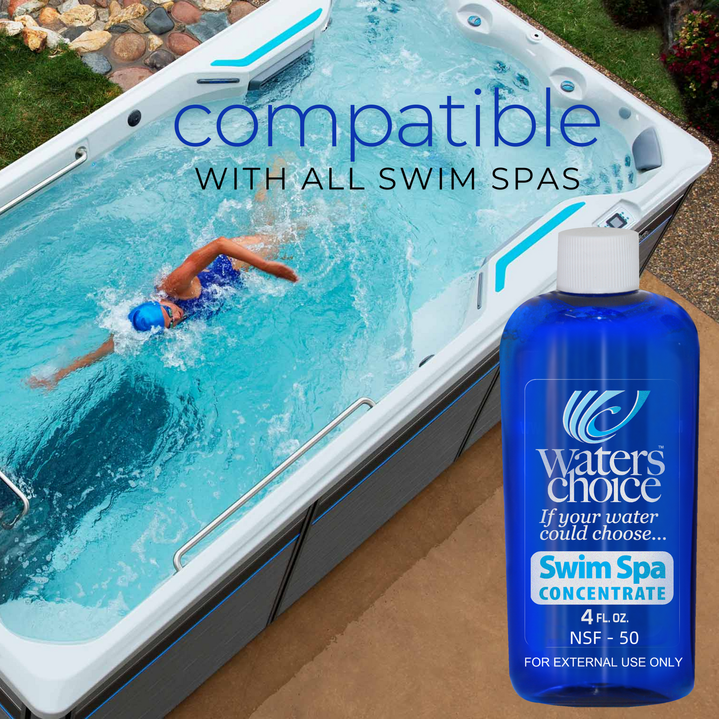 4 oz. SWIM SPA Enzyme Concentrate (weekly application) *NOT for regular hot tubs