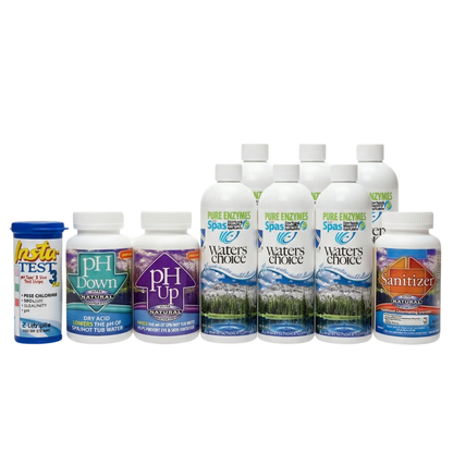 Kit de inicio para spa - Suministro para 6 meses, Sistema de desinfección ultra natural